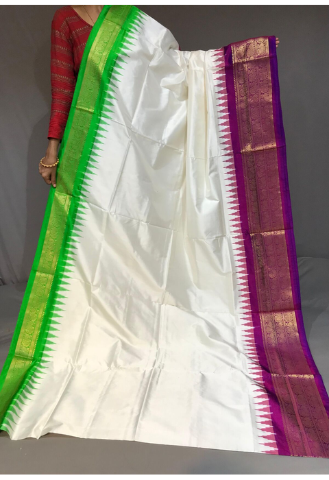 PGMRIDSS4N28BSCD12- Ikat silk saree