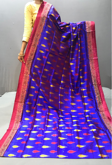 PGMRILWS4V22FNDC08- light weight Ikat silk saree