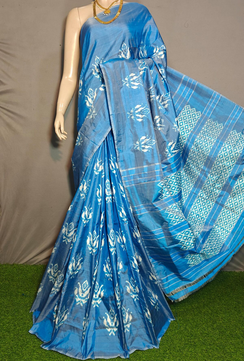 PGMRILWS4V30XZDC10- light weight Ikat silk saree