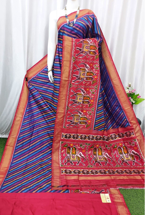 PASKIDSS4S20CEDD05- Ikat silk saree