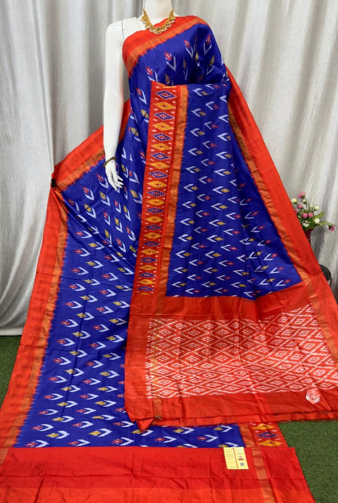 PASKILWS4V20XDDC23- light weight Ikat silk saree