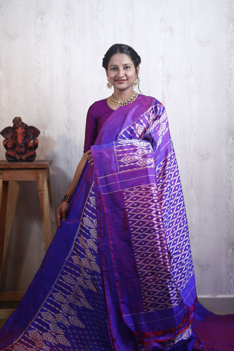 PANHIDSS4S25BTCC15- Ikat silk saree