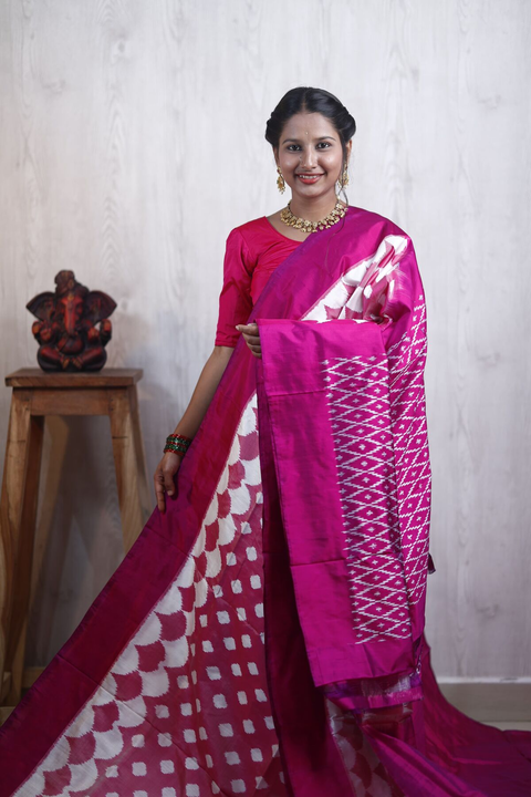 PANHIDSS4S25BTCC16- Ikat silk saree