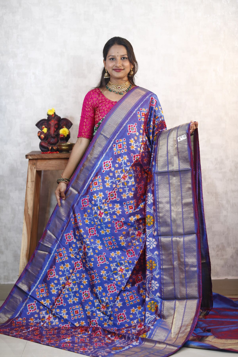 PANHIDSS4O24BBDC02- Ikat silk saree