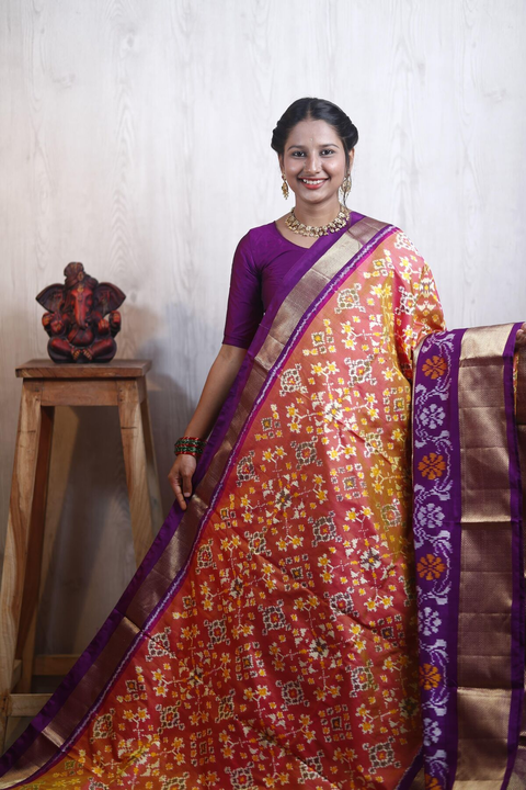 PANHIDSS4O24BBDC10- Ikat silk saree