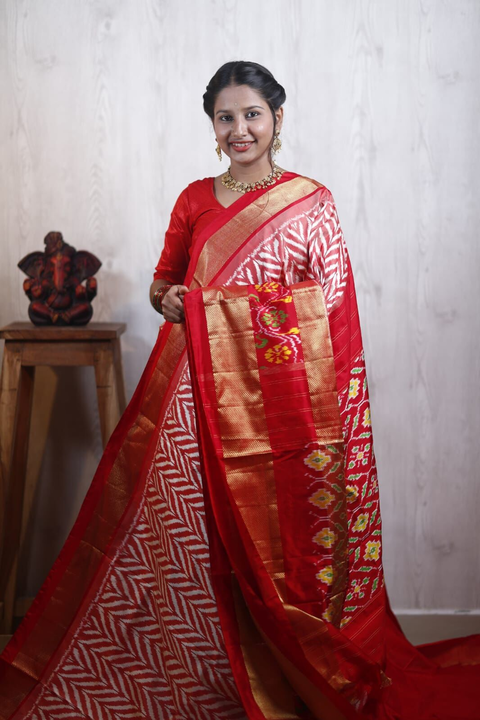 PANHIDSS4V18BNCD22- Ikat silk saree