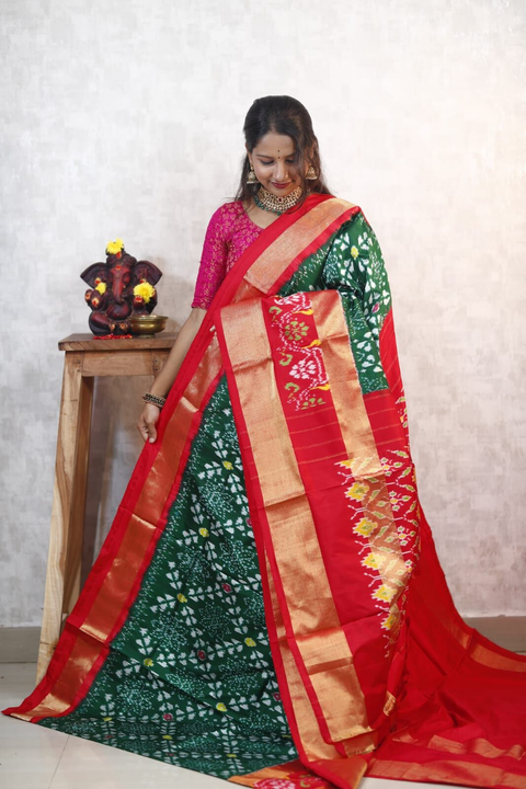 PANHIDSS4V18BNCD23- Ikat silk saree