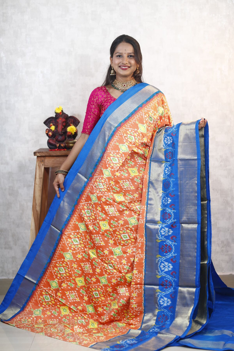 PANHIDSS4V23BNDC05- Ikat silk saree