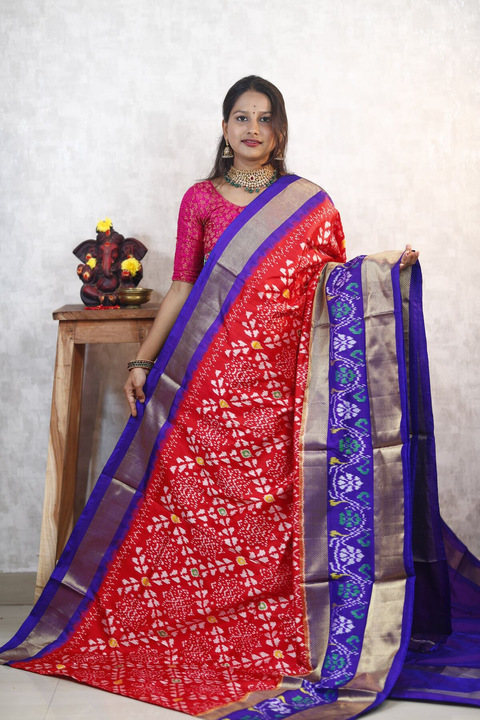 PANHIDSS4V23BNDC14- Ikat silk saree