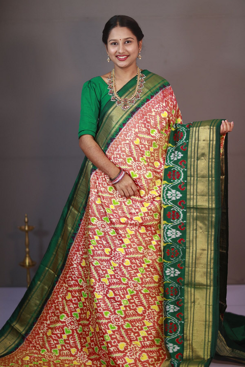 PANHIDSS4D28BNCC12- Ikat silk saree