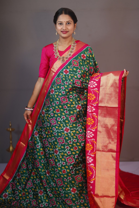 PANHIDSS5J11BNDC04- Ikat silk saree