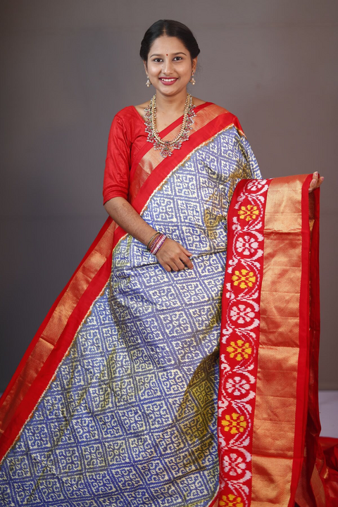 PANHIDSS5J11BNDC18- Ikat silk saree