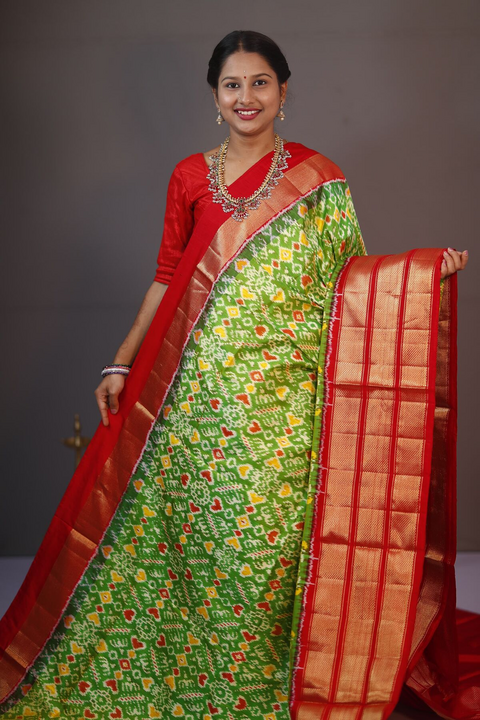 PANHIDSS5J11BNDC29- Ikat silk saree