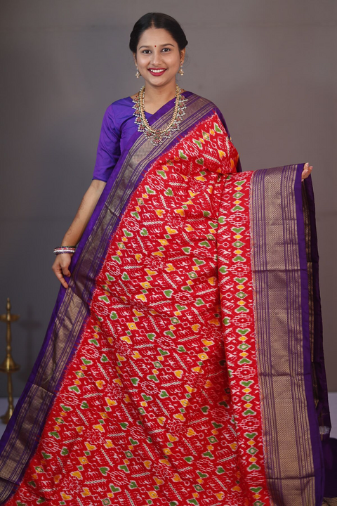 PANHIDSS5J11BNDC31- Ikat silk saree