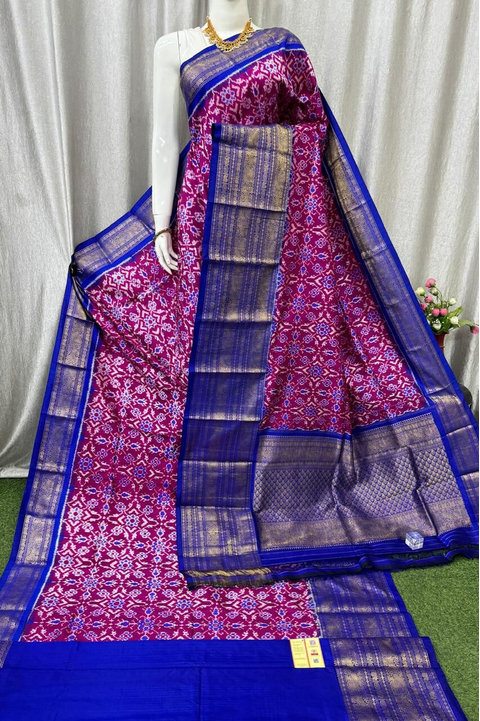 PASKKBRS4V05FSCD01- Kanchi border Ikat silk saree