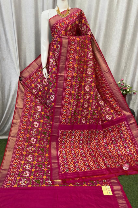 PASKIDSS4O22DSCD08- Ikat silk saree