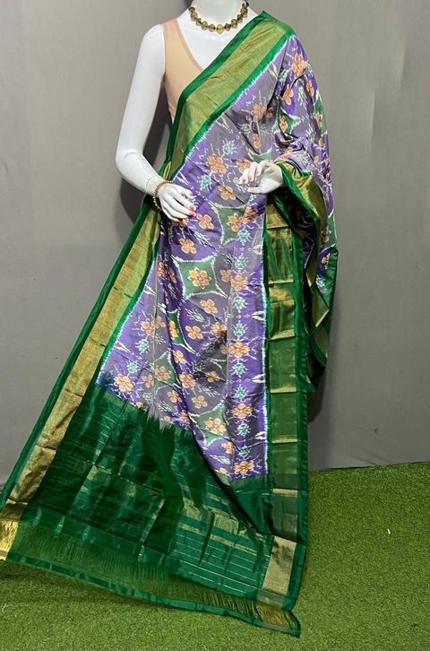 PSRGISDP4V12ZNDC64- Ikat silk dupatta