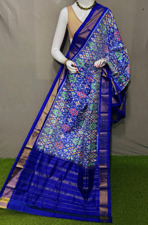 PSRGISDP4V12ZNDC30- Ikat silk dupatta