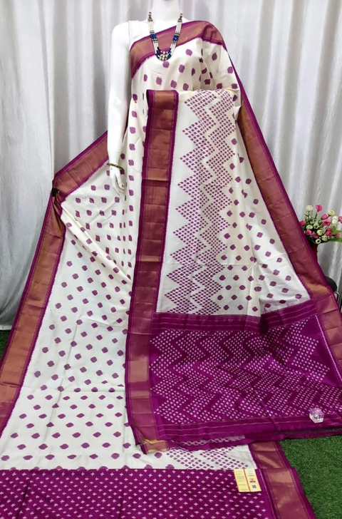 PASKIDSS4D02BEDD12- Ikat silk saree