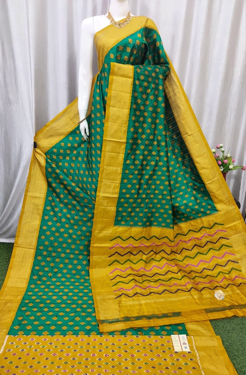 PASKIDSS4V19TBCD06- Ikat silk saree