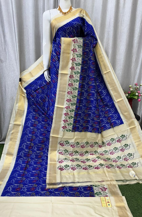 PASKIDSS4S19NSDC06- Ikat silk saree