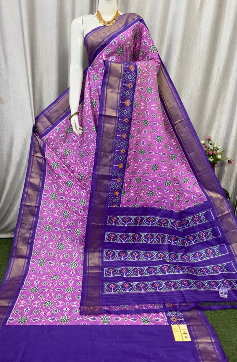 PASKIDSS4D27NDDC22- Ikat silk saree