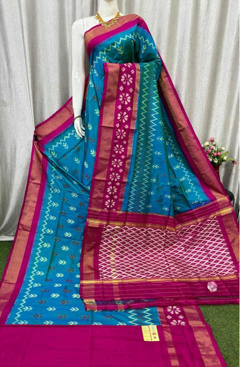 PASKC3PS4O14TECC05- Ikat silk saree