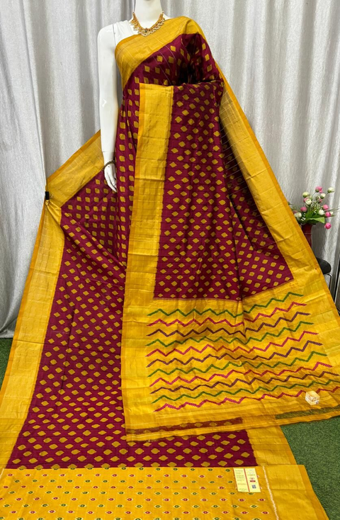 PASKIDSS4O28TBDC02- Ikat silk saree