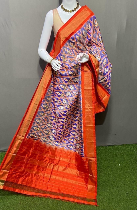 PSRGISDP4V12ZNDC62- Ikat silk dupatta