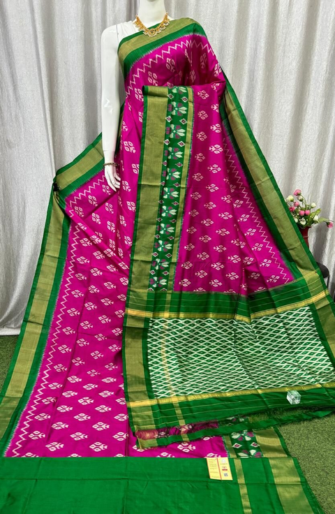 PASKIDSS4V23TECD02- Ikat silk saree