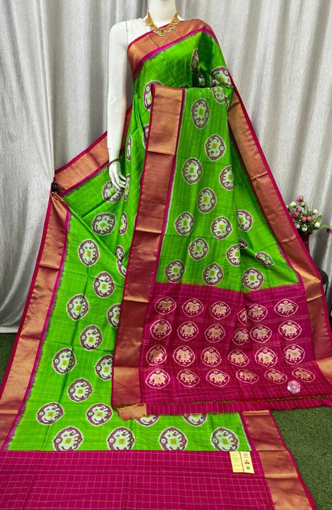 PASKIDSS4G13NSDD03- Ikat silk saree