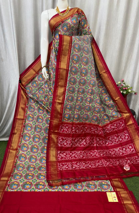 PASKIDSS4D27NDDC21- Ikat silk saree