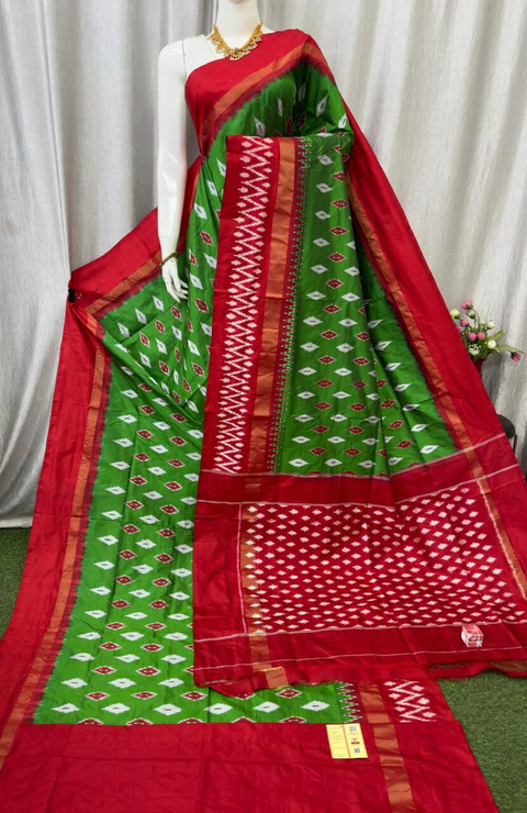 PASKILWS4V13XCDC24- light weight Ikat silk saree