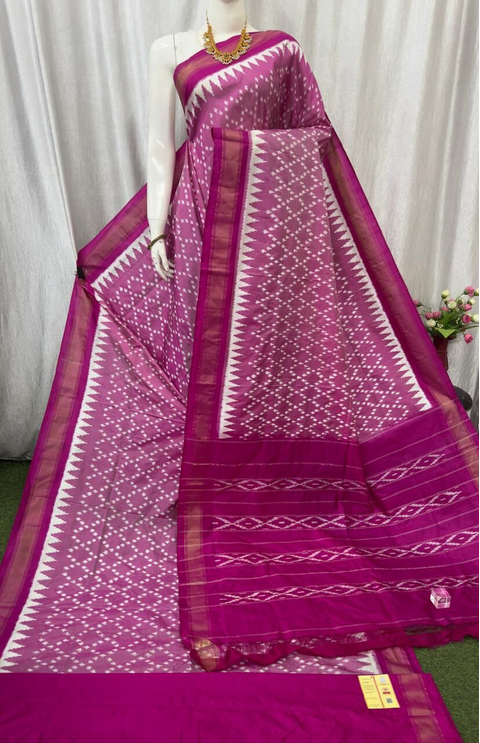 PASKILWS4V20XDDC14- light weight Ikat silk saree