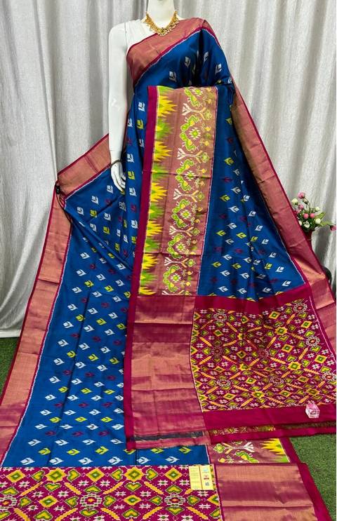 PASKIDSS4V25BEDD01- Ikat silk saree