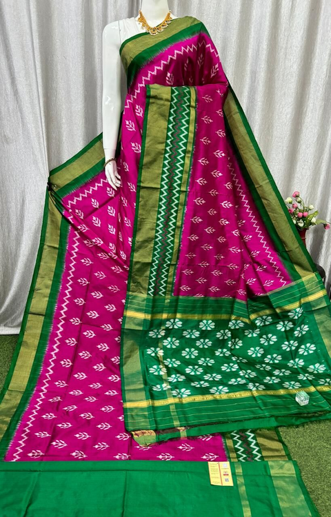 PASKIDSS4V23TECD08- Ikat silk saree