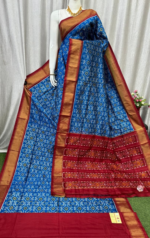 PASKIDSS4D02BEDD05- Ikat silk saree