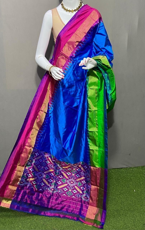 PSRGISDP4D17ZNCD45- Ikat silk dupatta