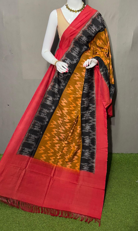 PSRGICDP4D18CBSD18- Ikat cotton dupatta