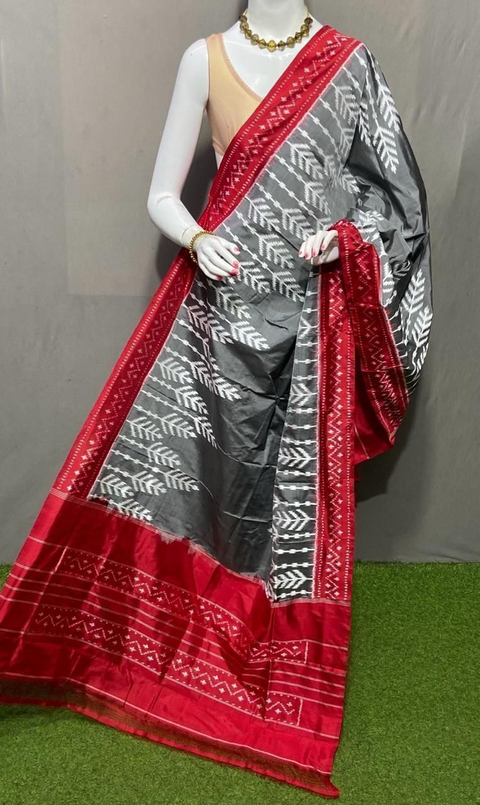 PSRGISDP4D17ZNCD56- Ikat silk dupatta