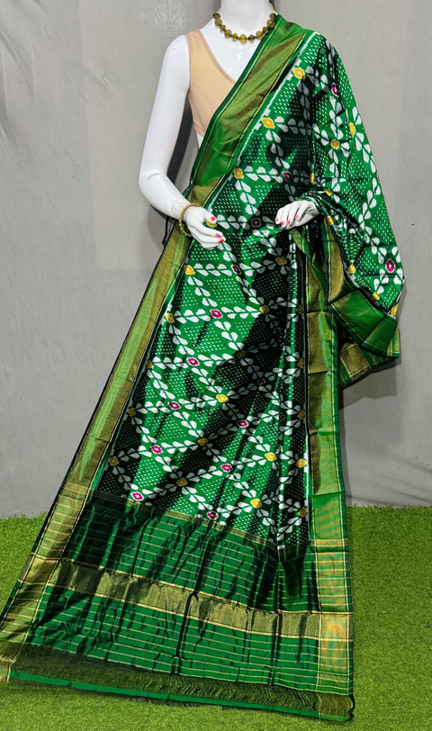 PSRGISDP4V12ZNDC16- Ikat silk dupatta