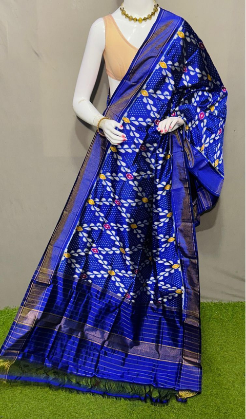 PSRGISDP4D17ZNCD19- Ikat silk dupatta