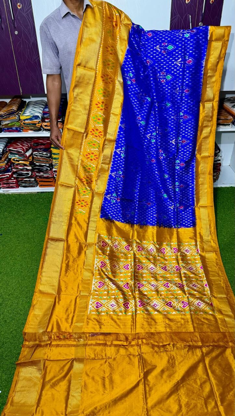 PSRGIDSS4G05BSCD42- Ikat silk saree