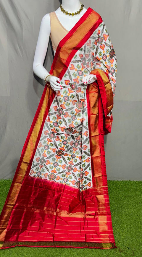 PSRGISDP4V12ZNDC24- Ikat silk dupatta