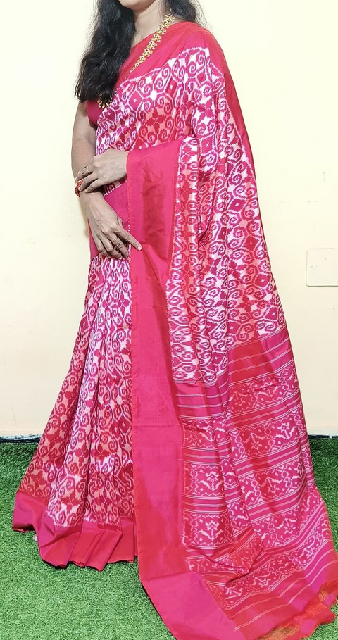 PGMRIDSS5J10NICD43- Ikat silk saree