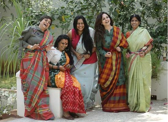 Up for wearing 100 saris in 365 days
