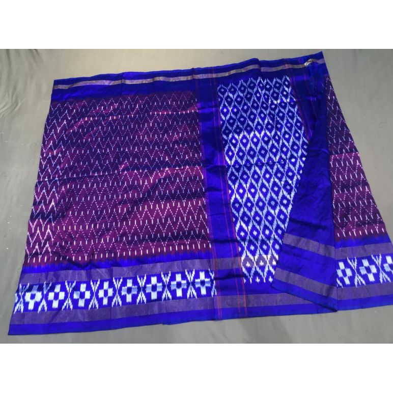 PGMRILWS5F14XEDC39- light weight Ikat silk saree