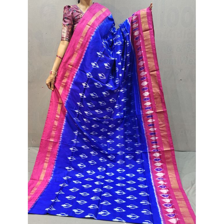 PGMRILWS5F14XEDC49- light weight Ikat silk saree