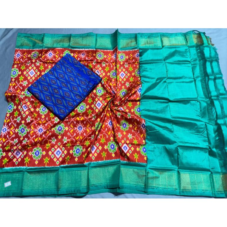 PSSISDST5F12FSCD43- Ikat Silk dupatta with Ikat sico top