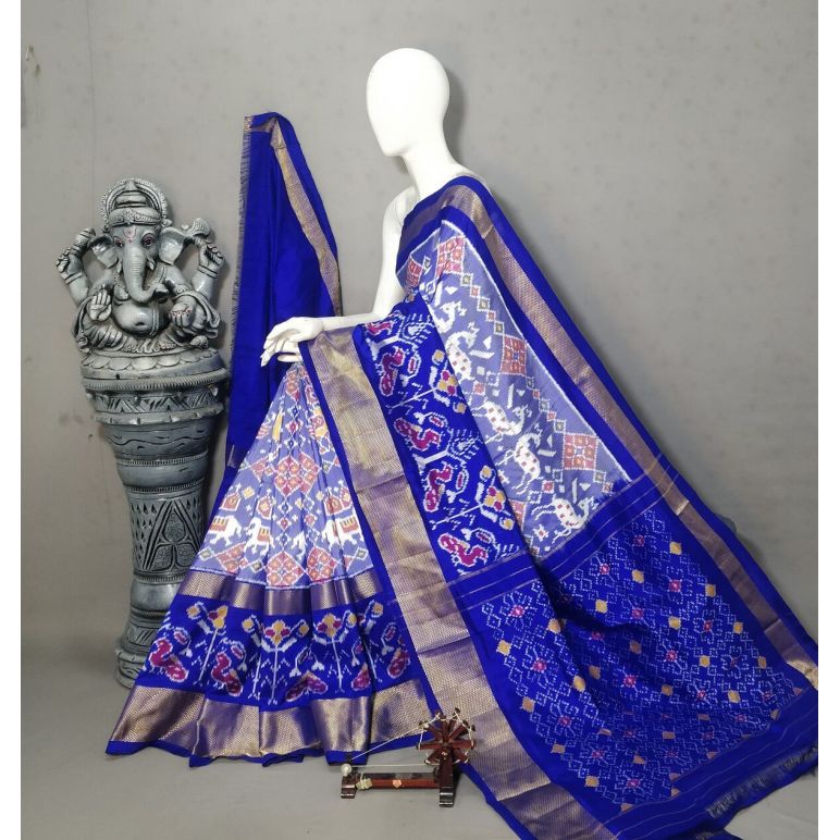 PALUIDSS5F15NDDC03- Ikat silk saree